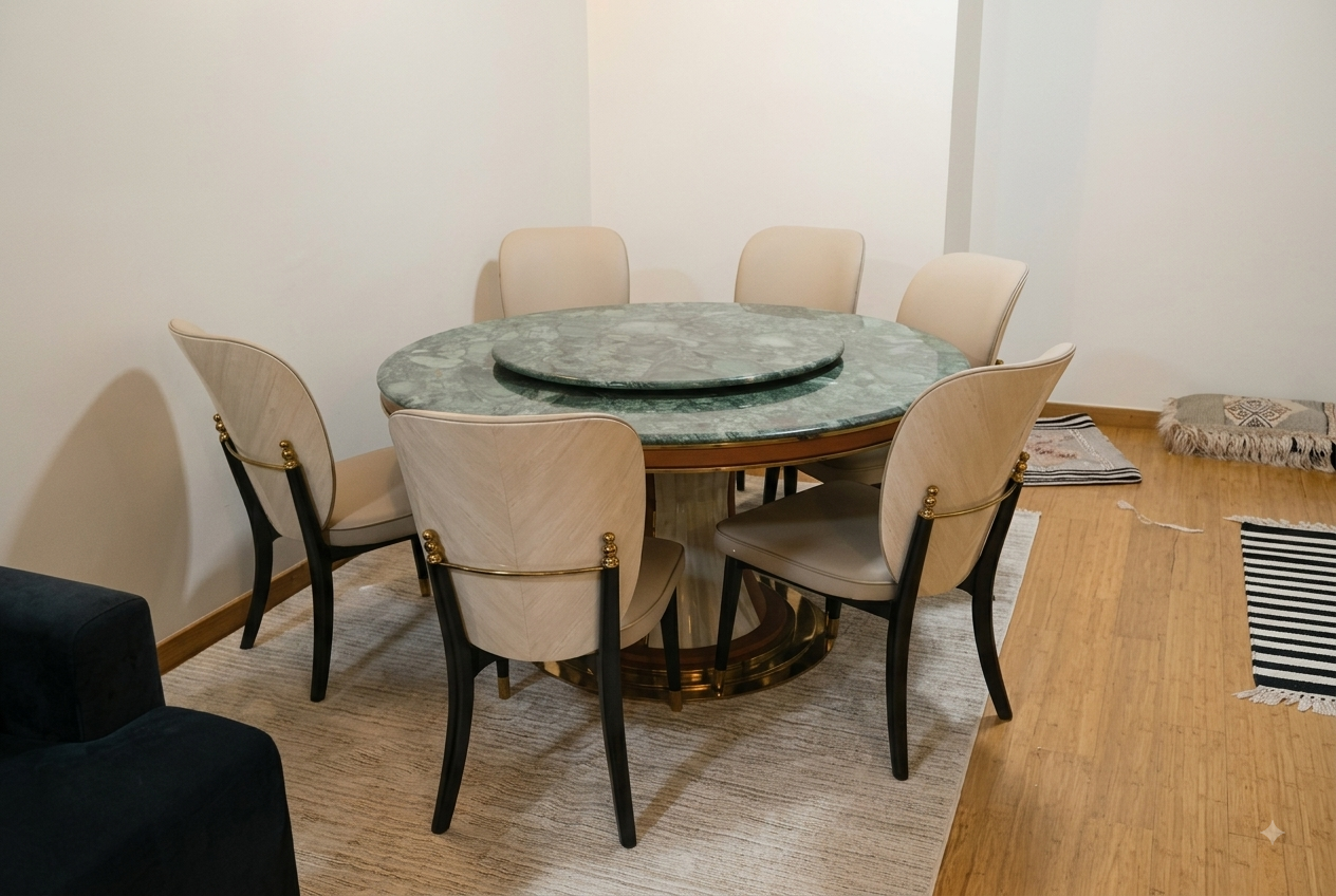 Gallery furniture assembled and in place Tuzidi Movers