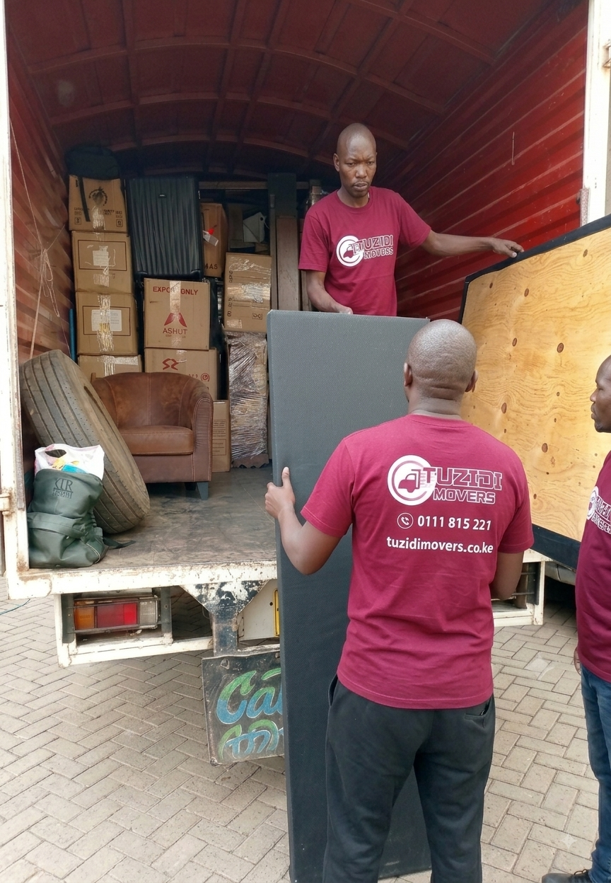 packing up a lorry professionally Tuzidi Movers 16